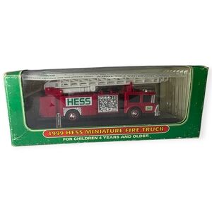 (1999) HESS Truck Miniature Truck 1999 Collection FIRE Truck